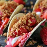 Strawberry Crunch Cheesecake Tacos