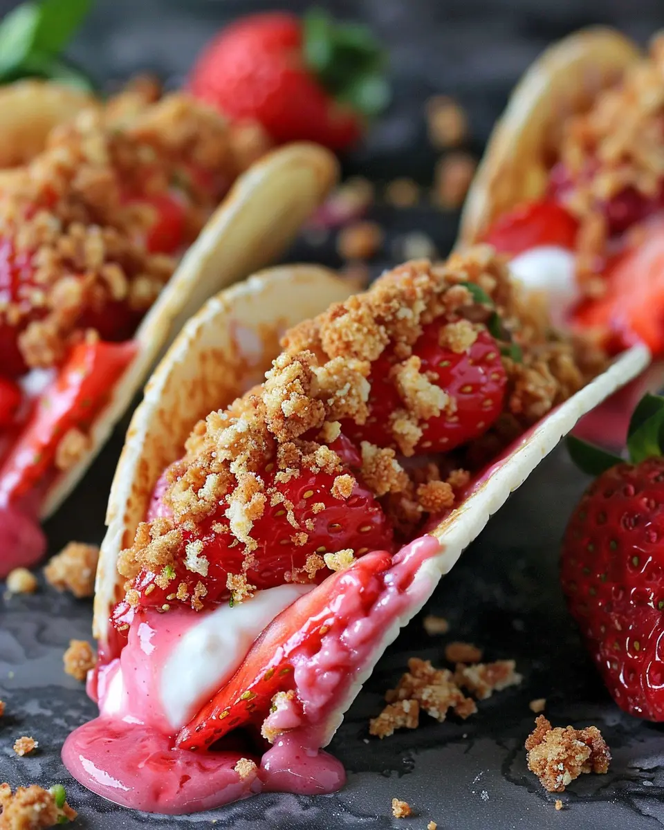 Strawberry Crunch Cheesecake Tacos: A Deliciously Easy Twist