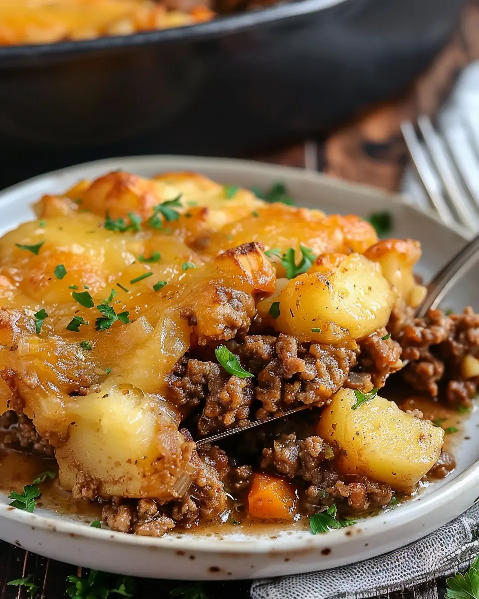 hobo casserole ground beef recipe easy for a cozy family dinner