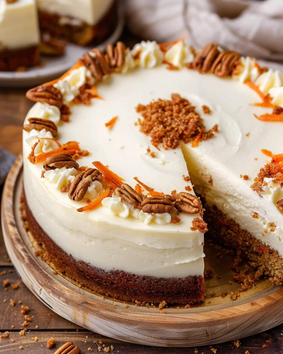 Carrot Cake Cheesecake Recipe – Easy Holiday Dessert Delight
