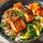 Crispy Salmon and Rice Bowl
