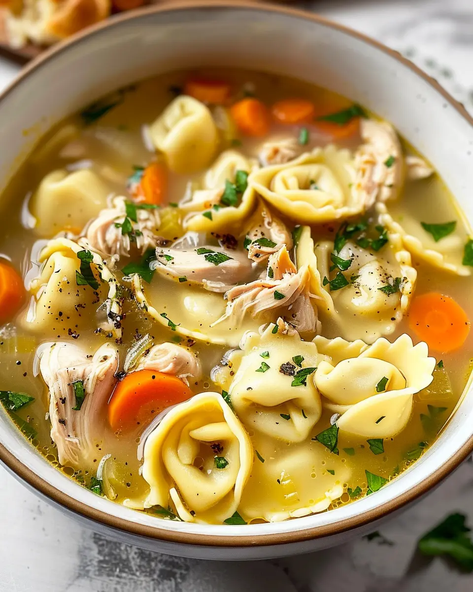 Chicken Tortellini Soup: A Cozy, Healthy Twist with Turkey Bacon