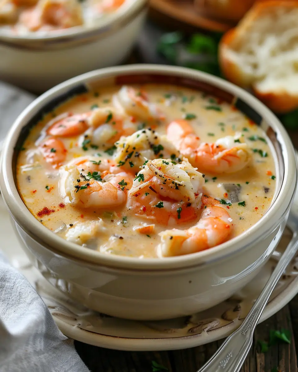 Rich Crab and Shrimp Bisque: A Cozy Indulgence for Food Lovers
