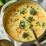 High Protein Broccoli Cheddar Soup