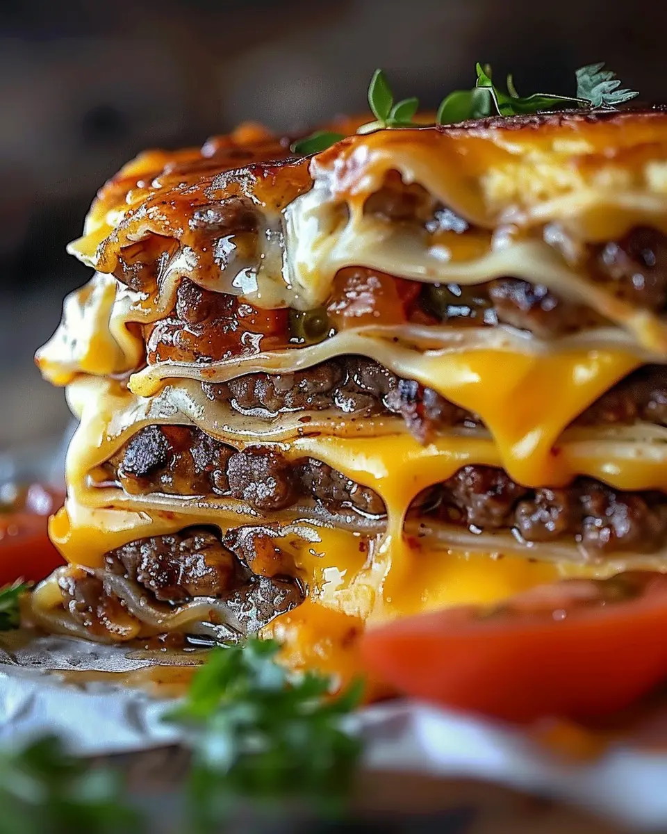 Lasagna Meets Cheeseburger: An Indulgent Twist on Comfort Food
