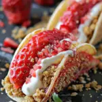 Strawberry Crunch Cheesecake Tacos