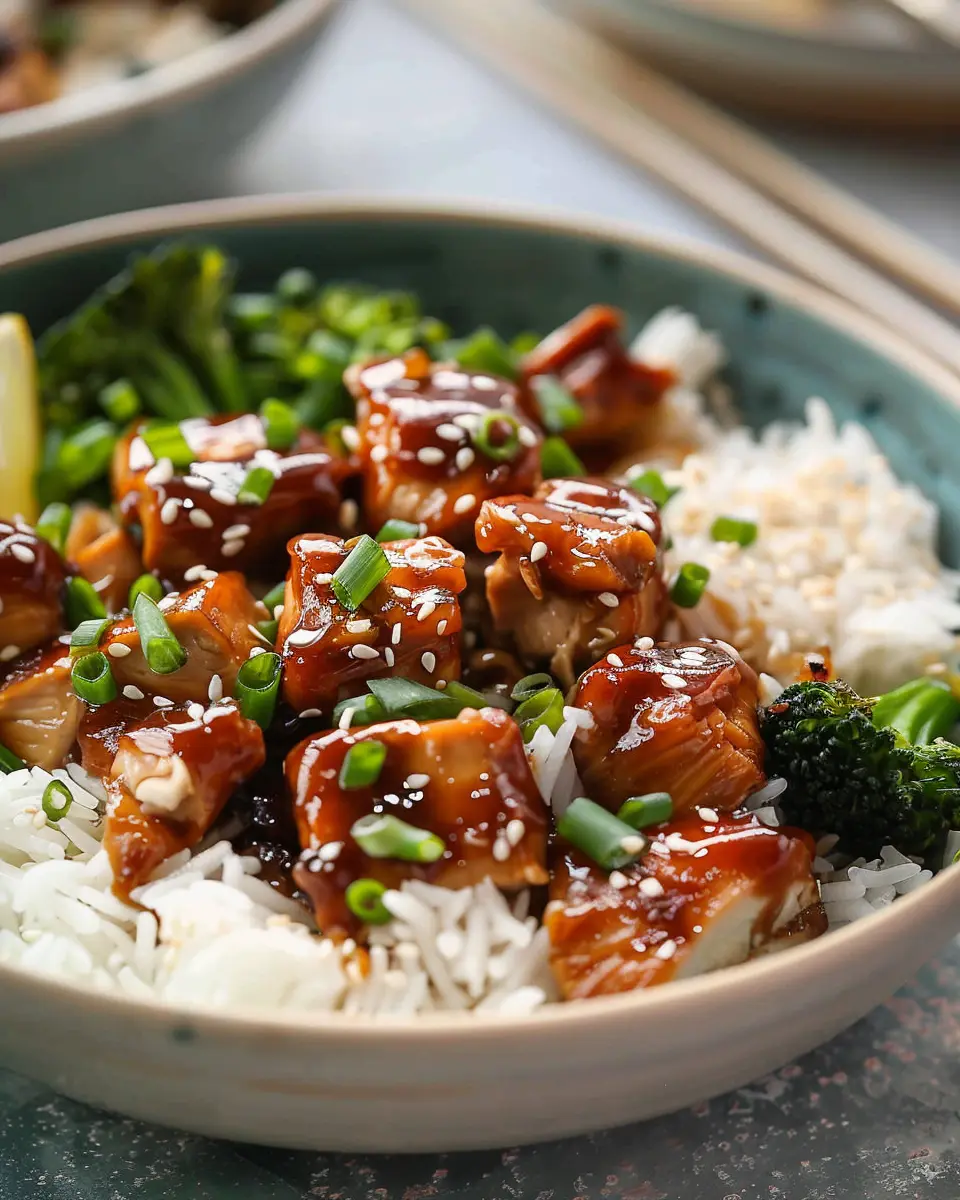 Delicious Sticky Chicken Rice Bowls Recipe for a Cozy Night In