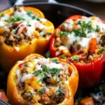 Slow Cooker Stuffed Bell Peppers