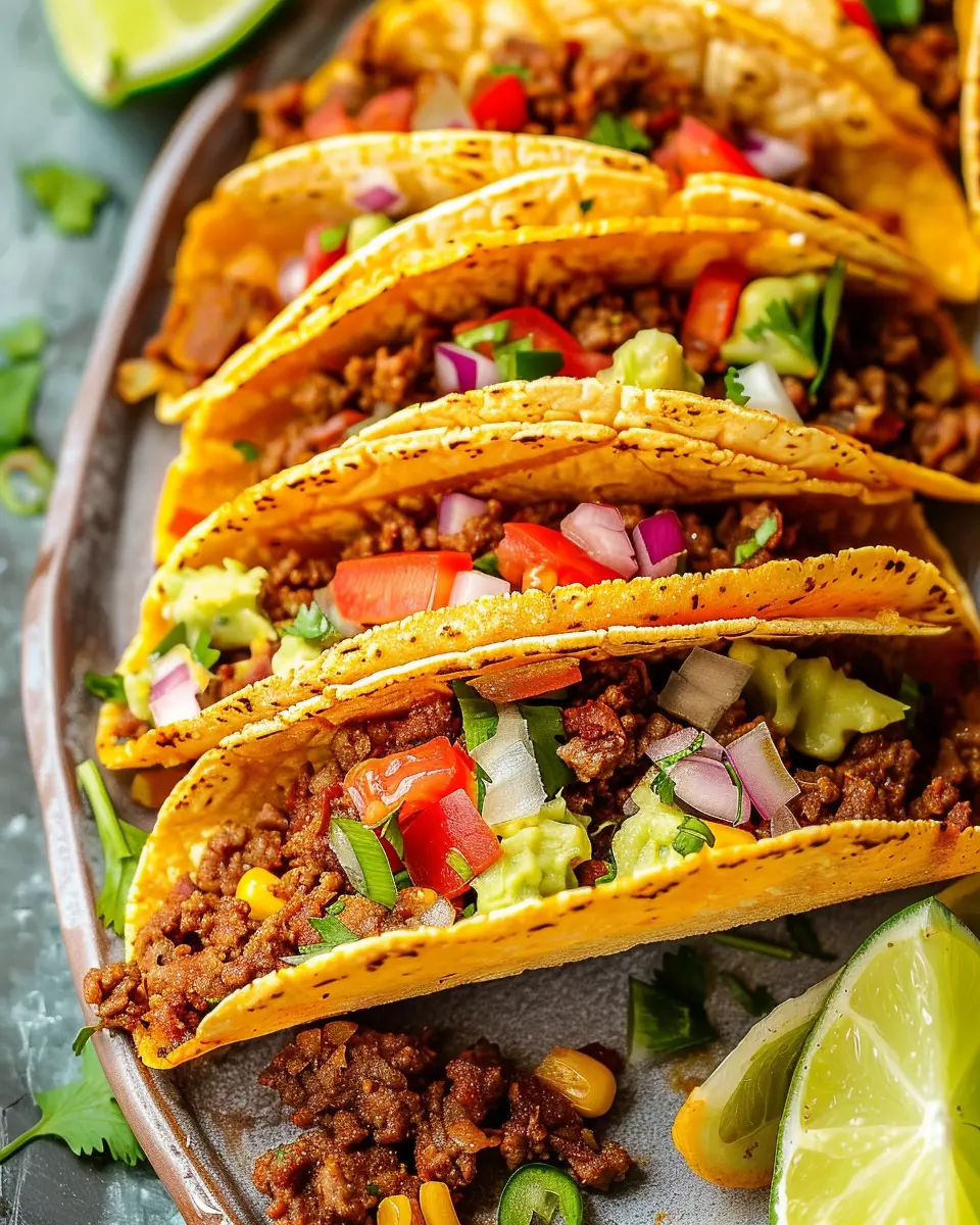 Crispy Baked Ground Beef Tacos: Easy and Flavor-Packed Delight