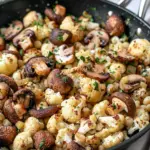 Garlic Cauliflower Mushroom Skillet