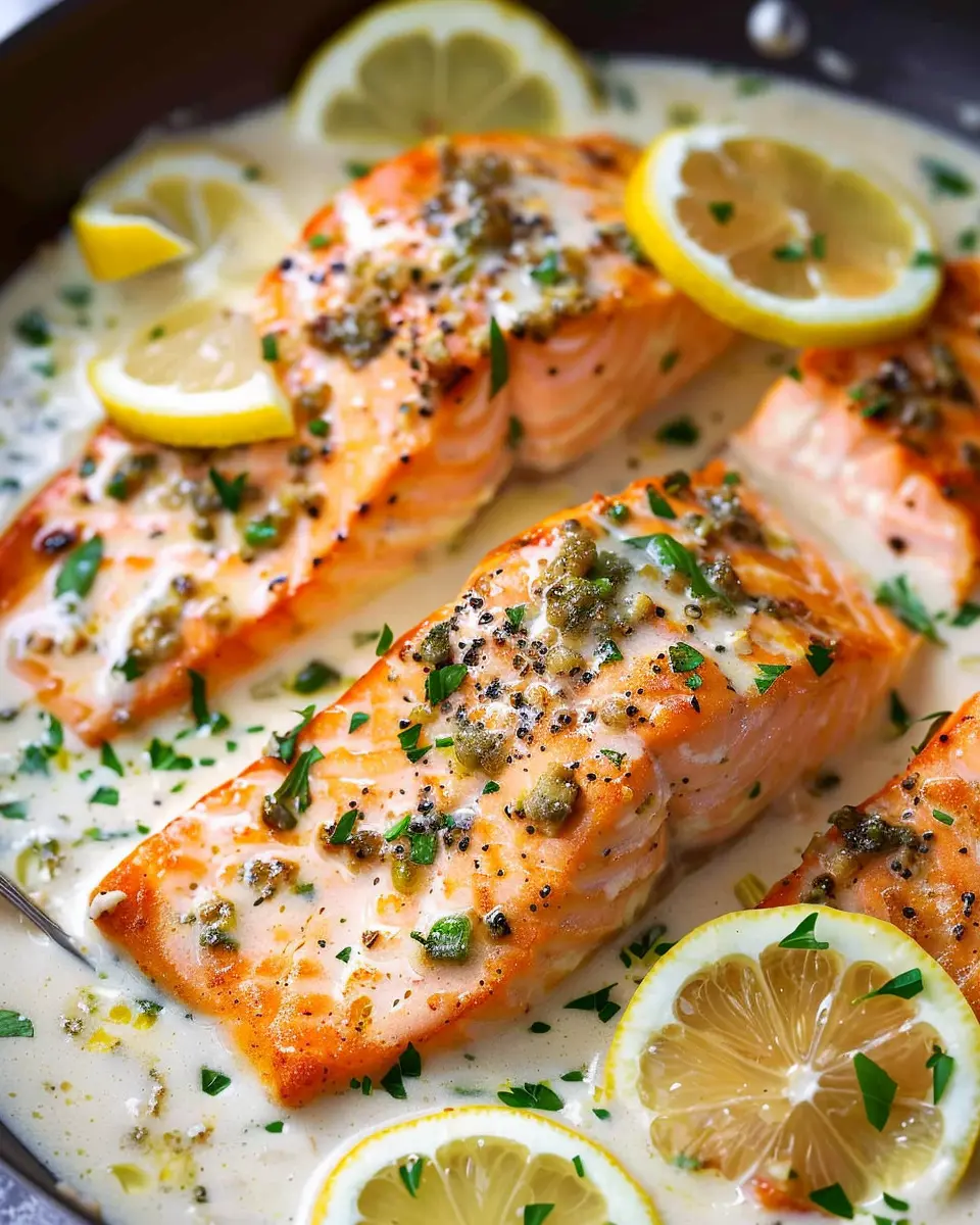 Creamy Lemon Salmon Piccata: The Best Comfort Dish at Home