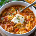 Hearty Lasagna Soup with Bow Tie Pasta