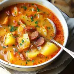 Spanish Potato Soup with Chorizo