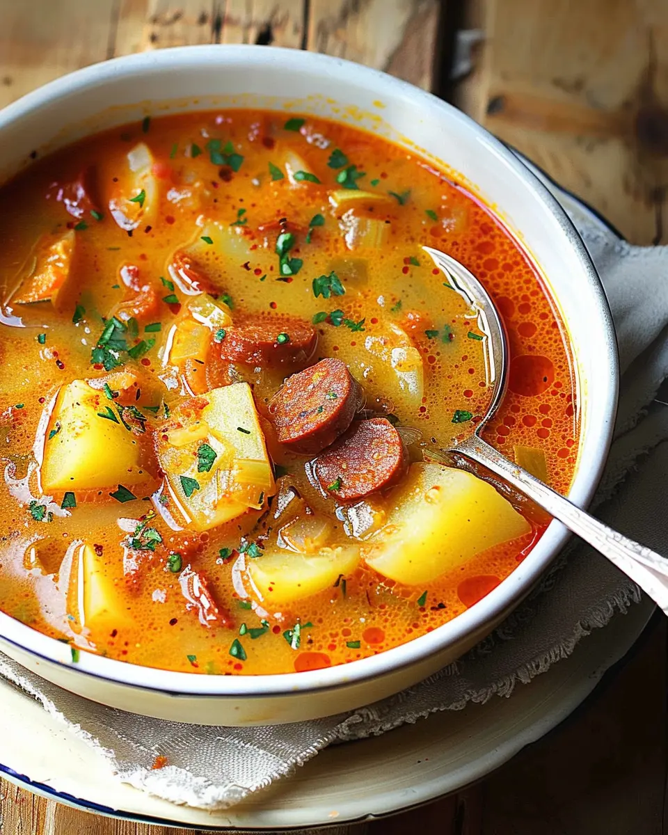 Spanish Potato Soup with Chorizo: A Cozy, Flavorful Delight