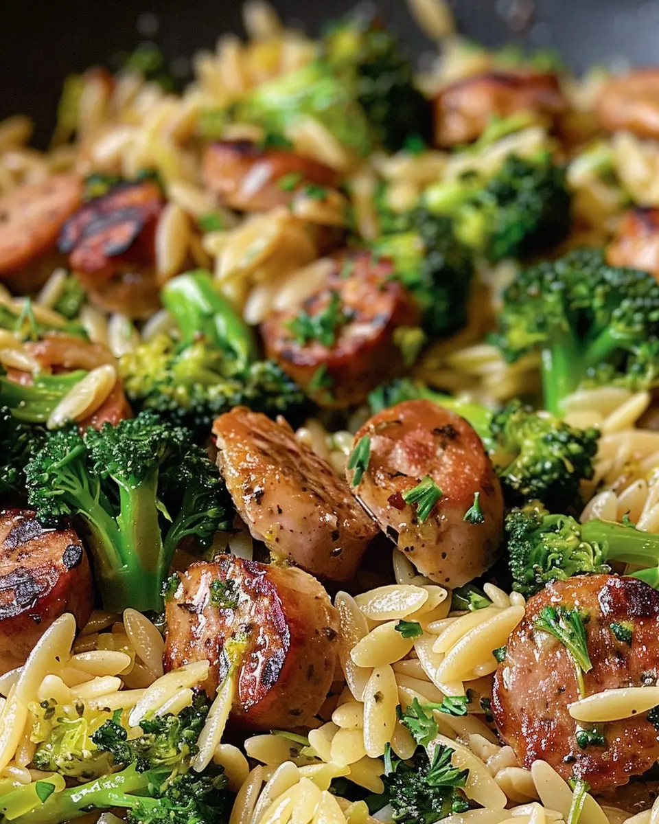 Chicken Sausage and Broccoli Orzo: A Quick and Healthy Meal