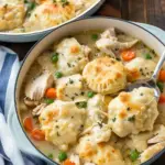Easy Chicken and Dumplings with Biscuits