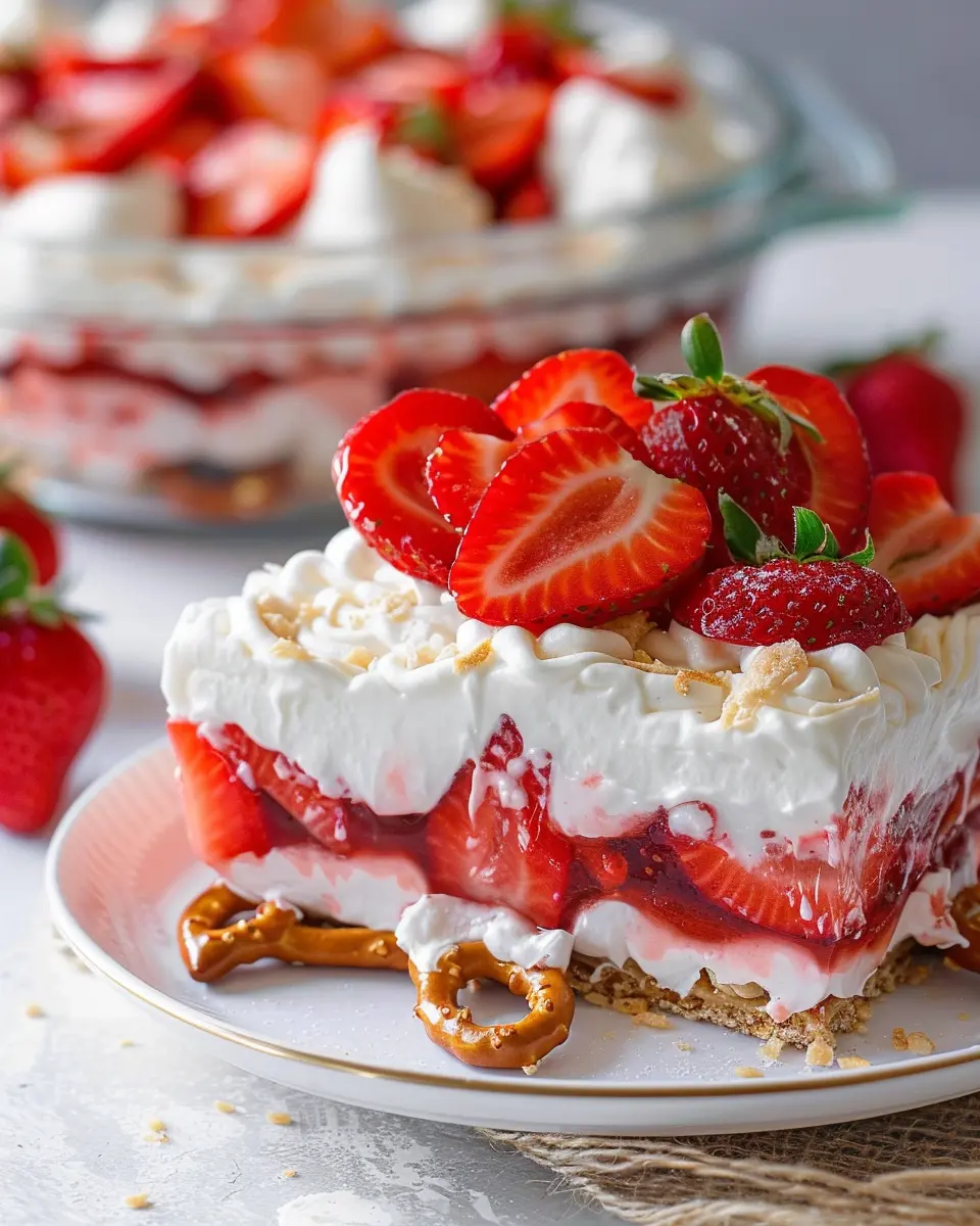 Strawberry Pretzel Salad: The Best Refreshing Summer Treat