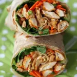 Thai Peanut Chicken Wraps