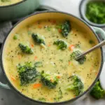 High Protein Broccoli Cheddar Soup