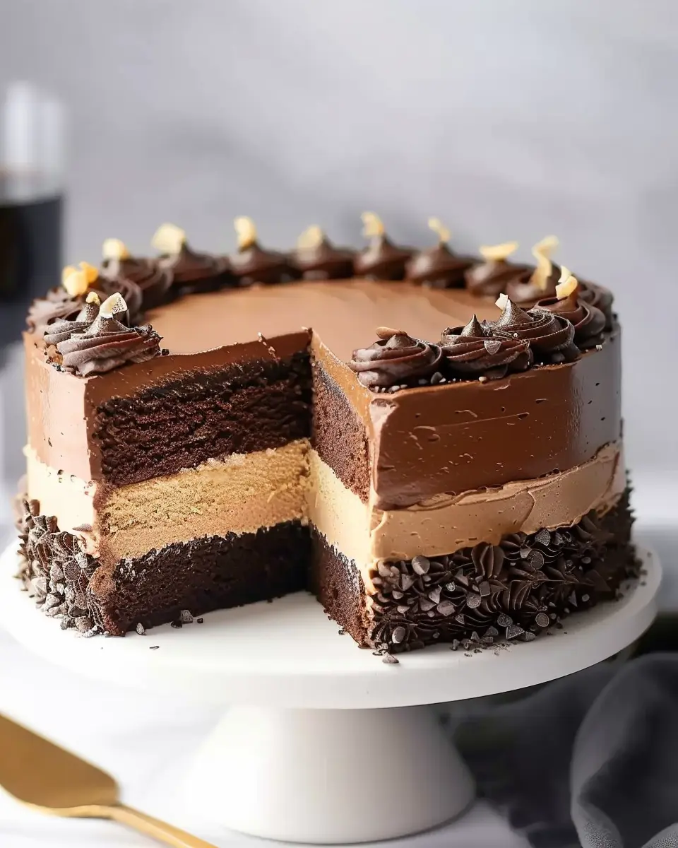 Tuxedo Cake – Triple Chocolate Mousse Cake: An Indulgent Delight