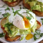 Potato Avocado “Toast” with Perfectly Poached Eggs