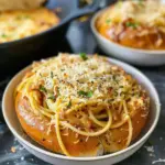 Garlic Butter Spaghetti Bowls