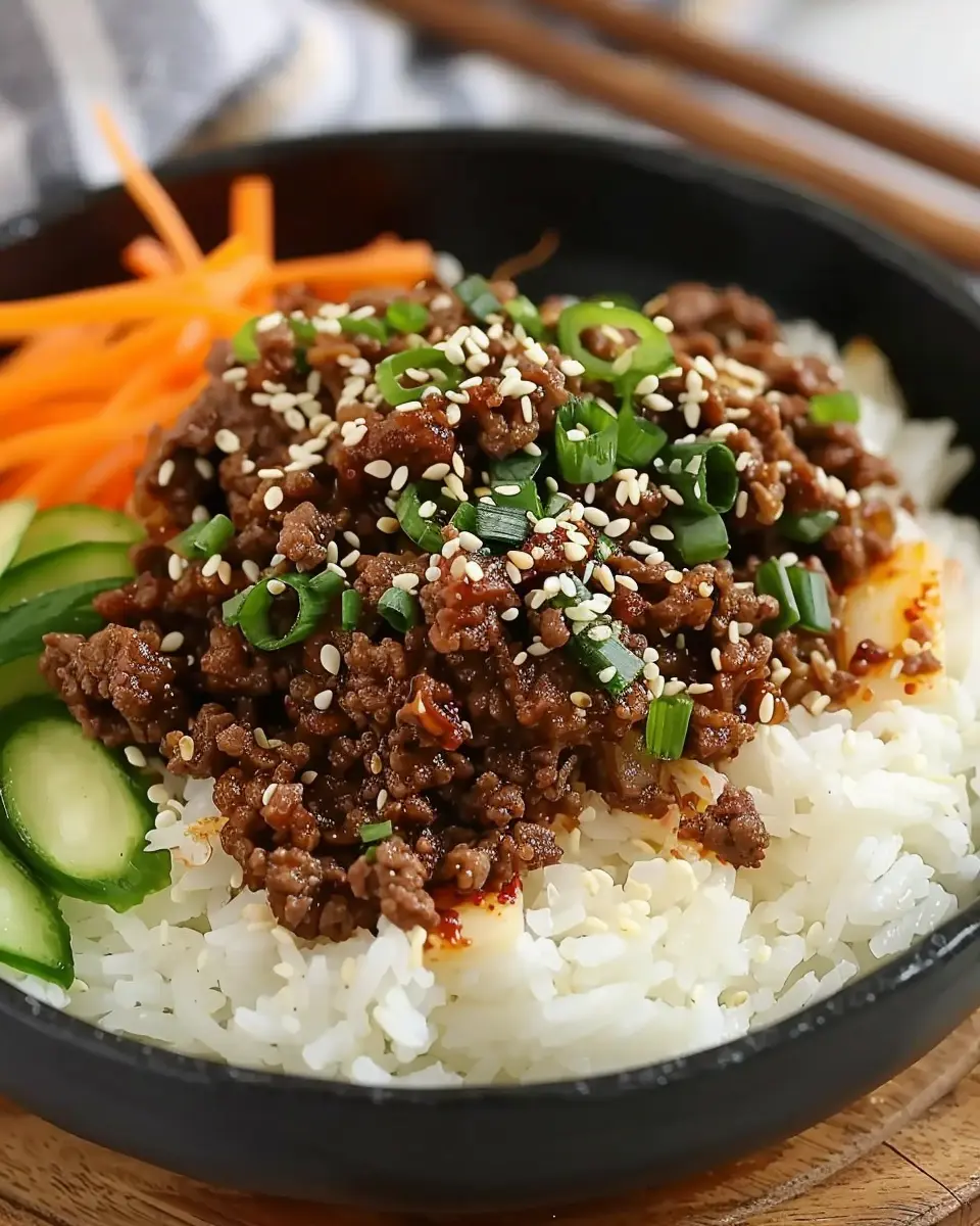 Delicious Korean Ground Beef Bowl: A Quick and Easy Weeknight Delight