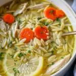 Lemon Chicken Orzo Soup