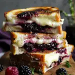 Blackberry Balsamic and Brie Grilled Cheese