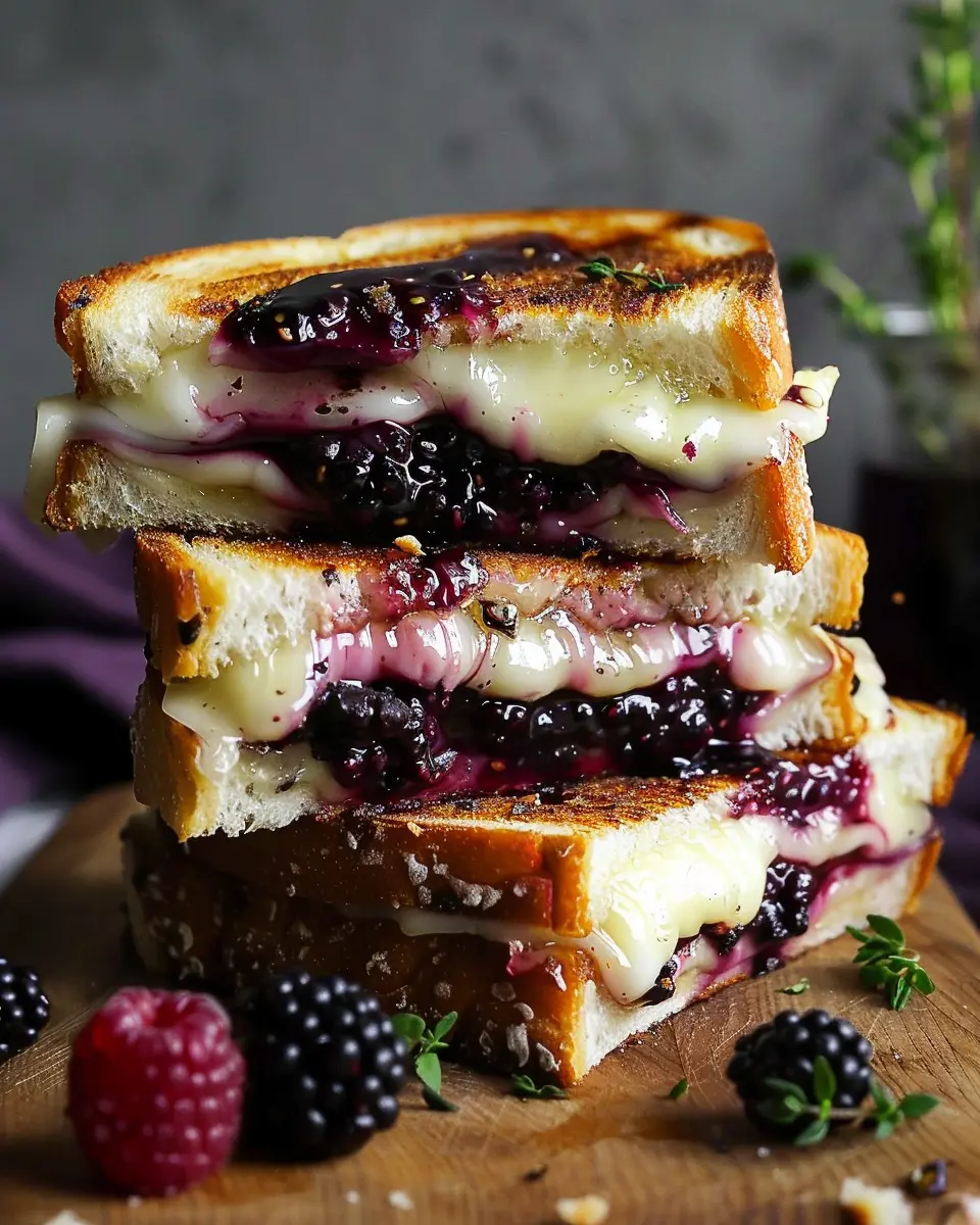 Blackberry Balsamic and Brie Grilled Cheese: An Indulgent Twist
