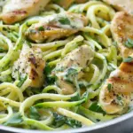 Light and Healthy Chicken Alfredo Recipe With Zoodles
