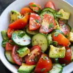 Tomato Cucumber & Avocado Salad