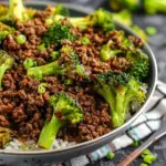 Ground Beef and Broccoli