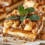 Apple Crumble Cheesecake Bars