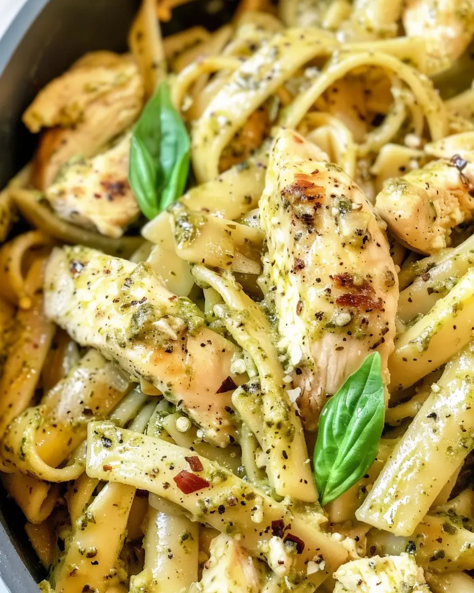 Creamy Chicken Pesto Pasta: A Delicious Twist with Turkey Bacon