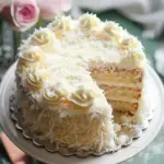 Fluffy & Moist Coconut Cake