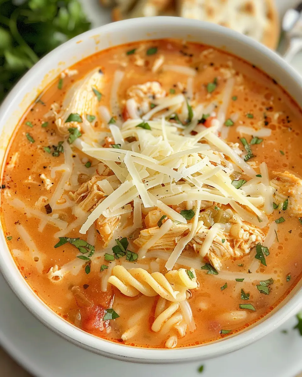 Crockpot Chicken Parmesan Soup: Easy, Cozy Dinner Delight