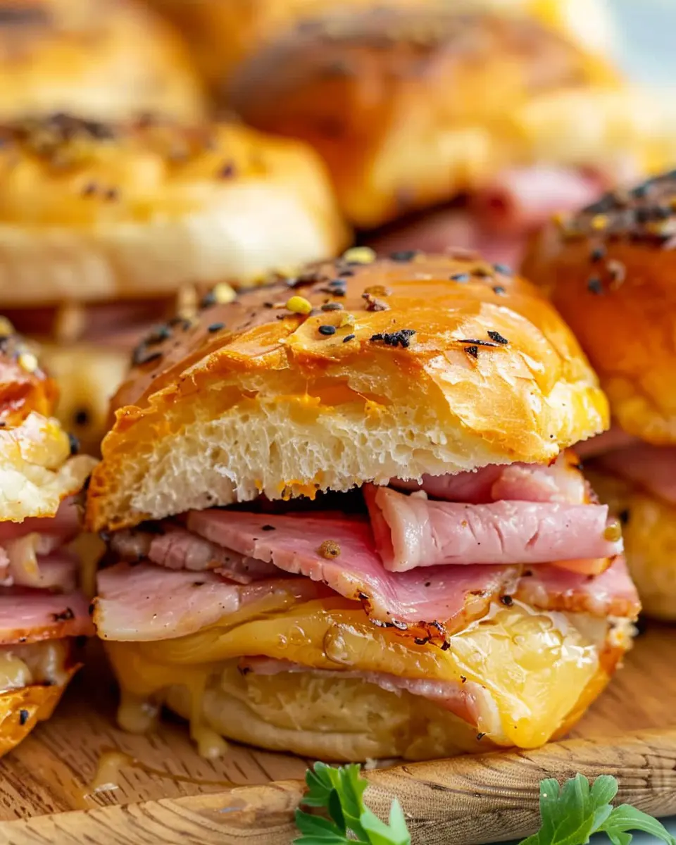 Ham and Cheese Sliders with Turkey Bacon: Easy and Delicious Treats