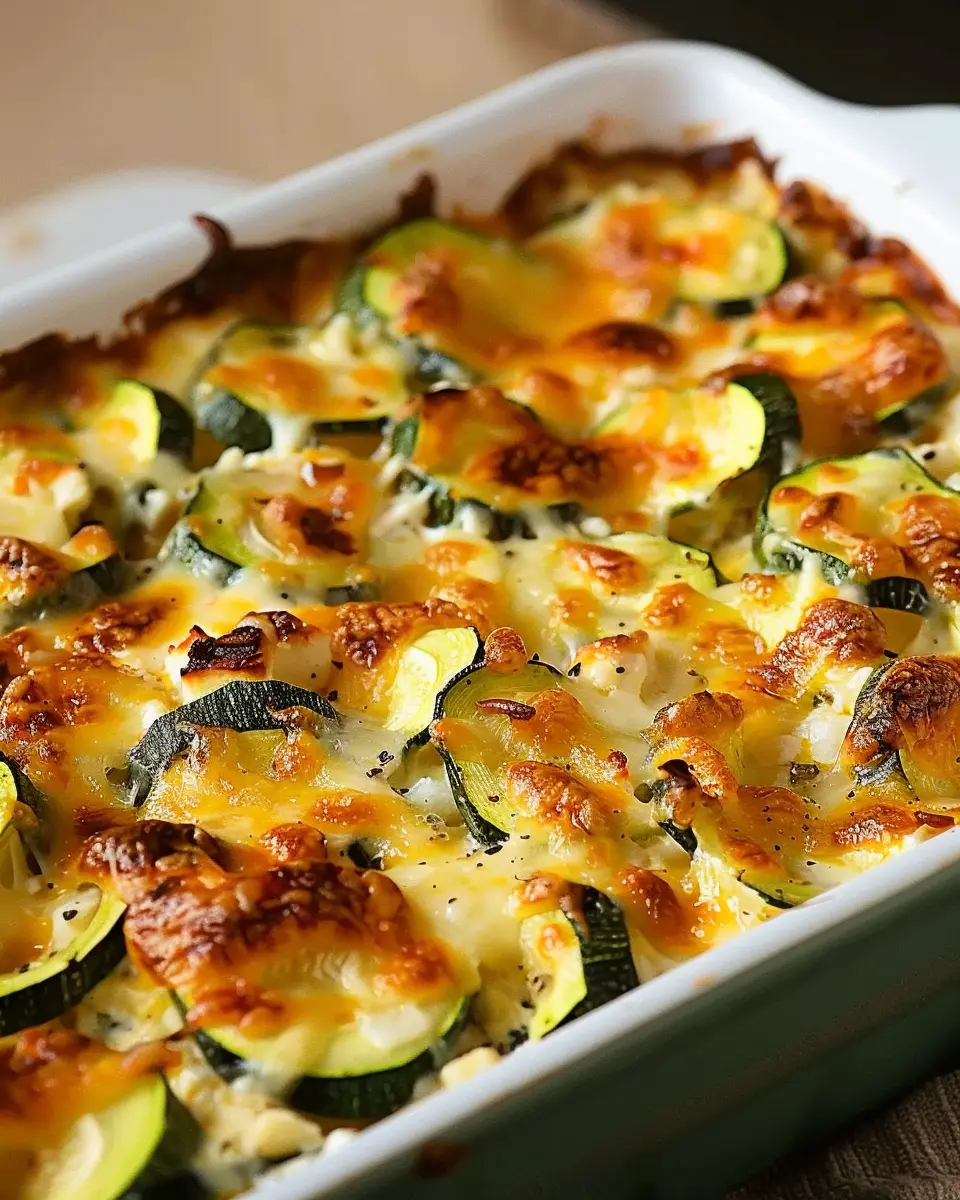 Cheesy Zucchini Casserole: A Comforting Turkey Bacon Delight