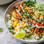 Street Corn Chicken Rice Bowls