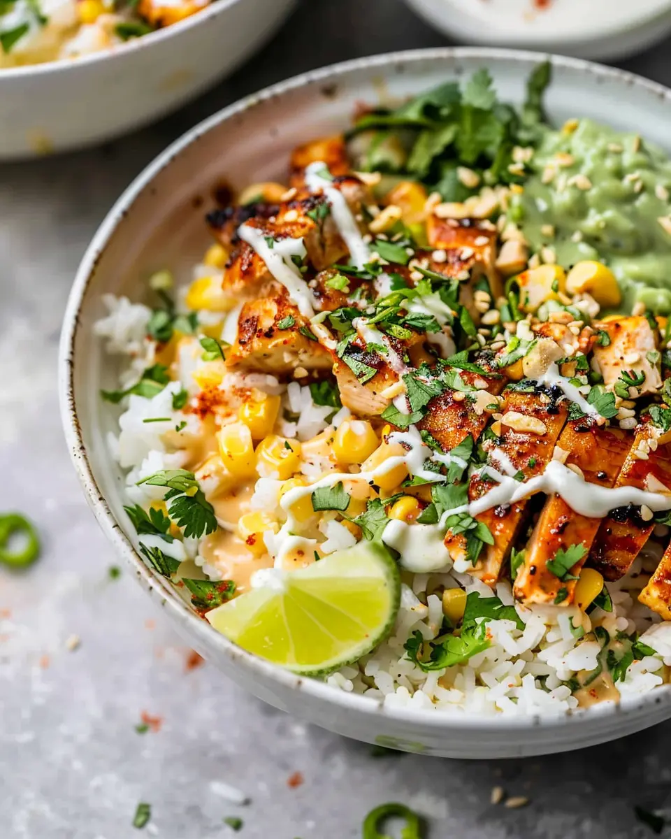 Street Corn Chicken Rice Bowls: Easy Recipe for Flavor Lovers