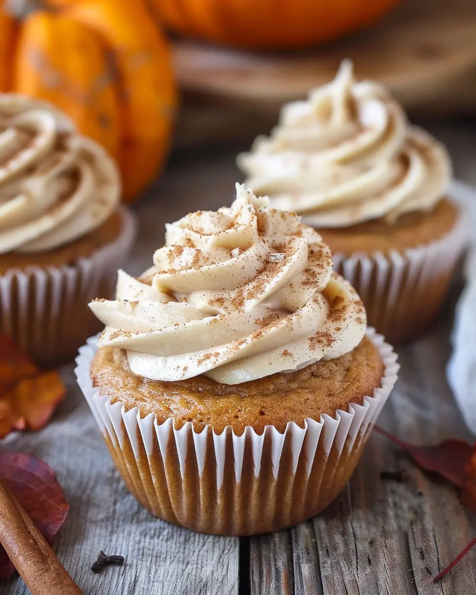Pumpkin Cupcakes with Cinnamon Cream Cheese Frosting: The Best Fall Treat