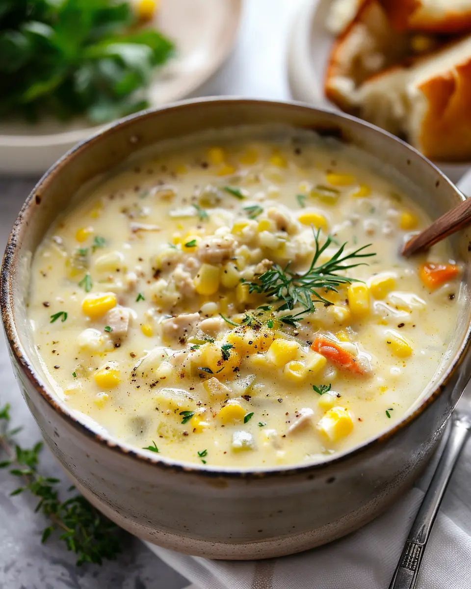 Creamy Corn Chowder with Turkey Bacon: A Cozy Comfort Dish