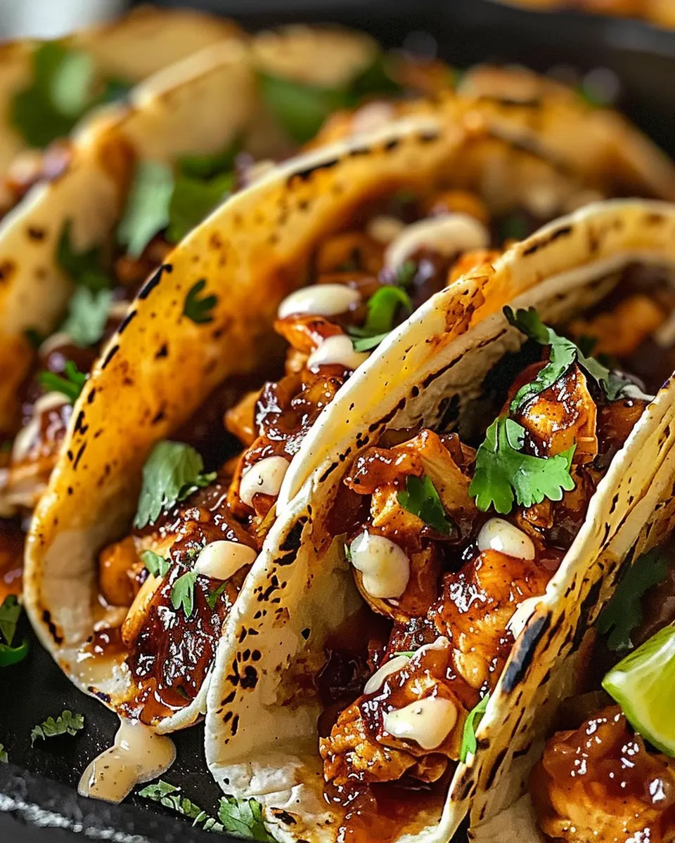 Garlic Butter Honey BBQ Chicken Tacos: A Juicy Family Favorite