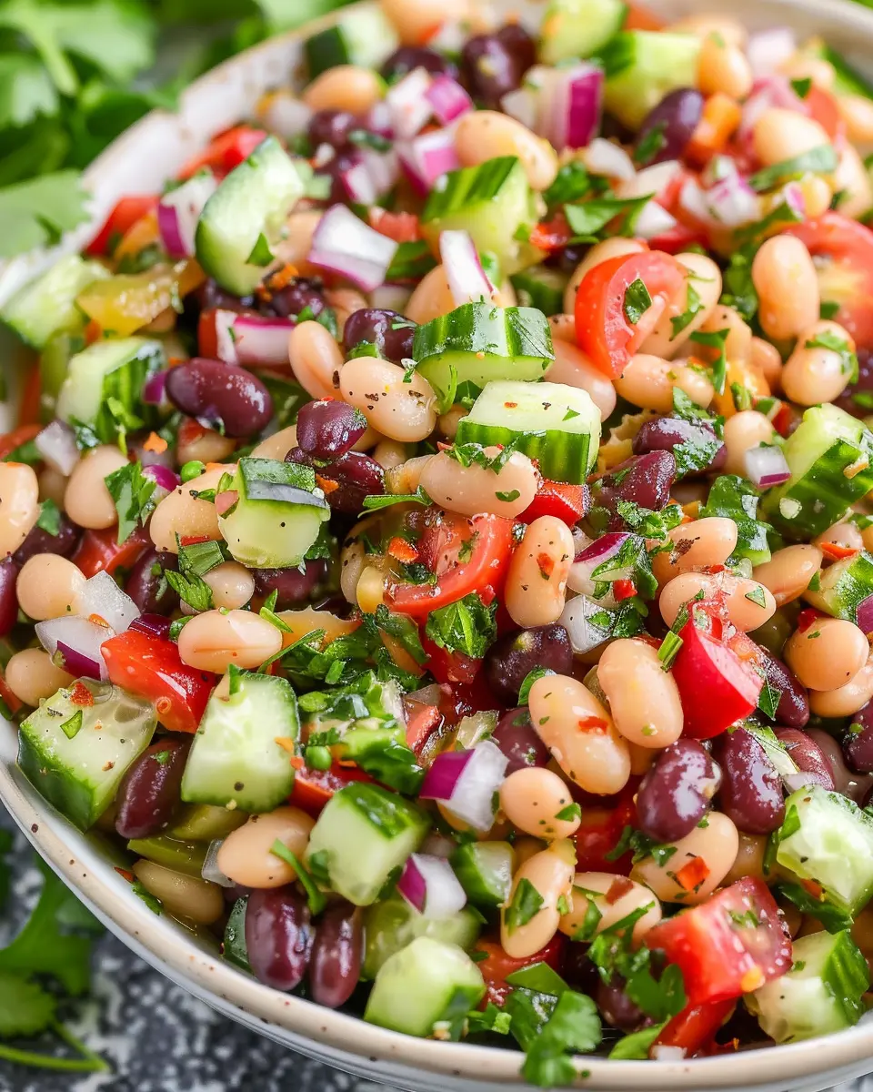 Mediterranean Bean Salad: Easy, Fresh Recipe for Healthier Living