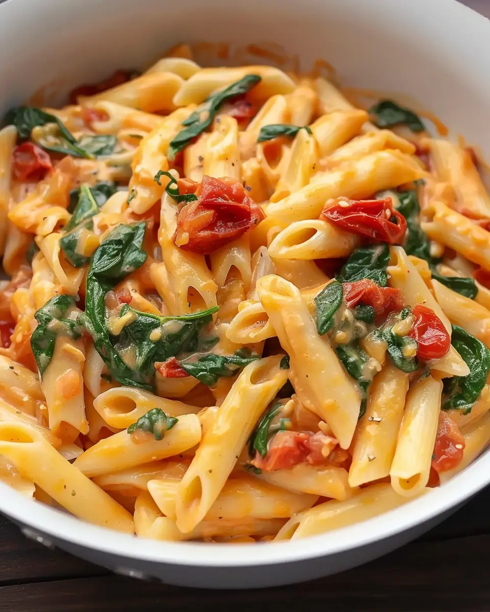 One-Pot Spinach Tomato Pasta: Easy Gourmet Delight at Home