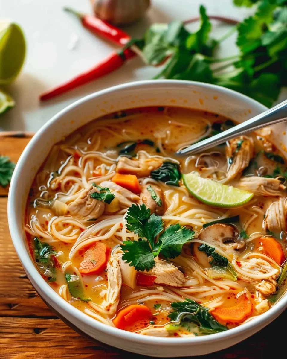 Thai Chicken Noodle Soup: Easy Comfort in Every Bowl