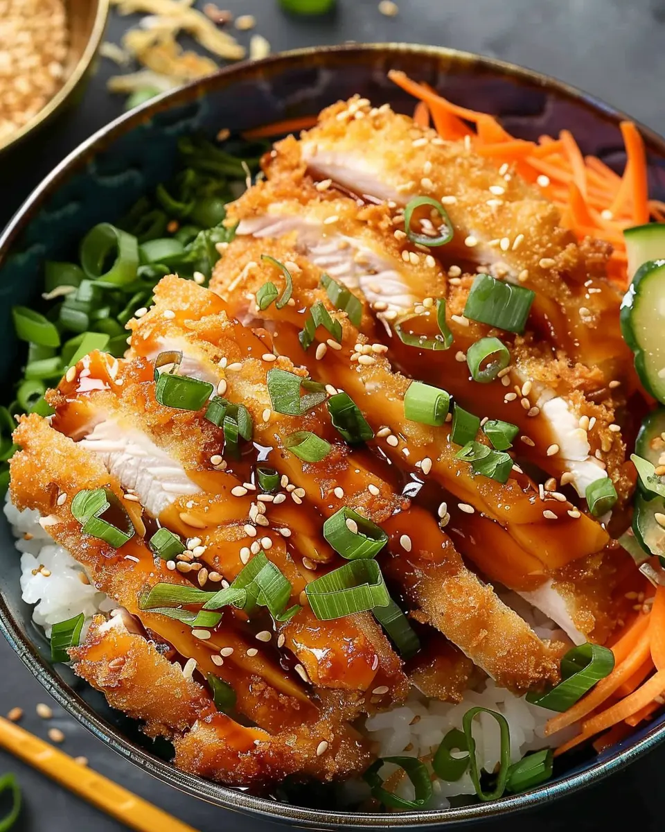 Chicken Katsu Bowl Recipe with Air Fryer: Crispy and Delicious at Home