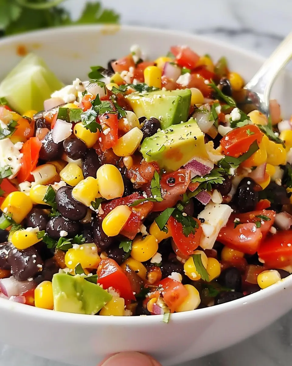 Mexican Salad With Corn &amp; Black Beans: A Fresh, Flavorful Delight