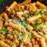 Creamy Sausage Rigatoni
